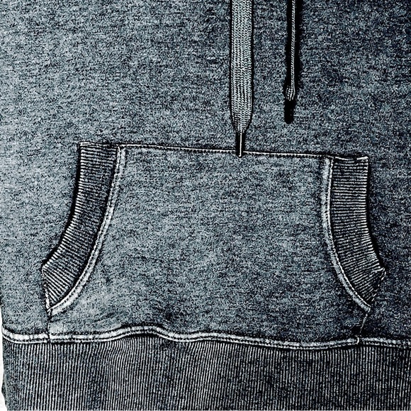90 Degree by Reflex stonewashed grey hoodie size M - Picture 3 of 8